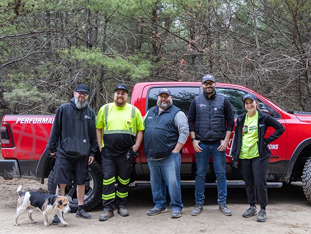 WIN volunteers at the  2023 Earth Day Cleanup event  with the Town of Raynham in Raynham, MA